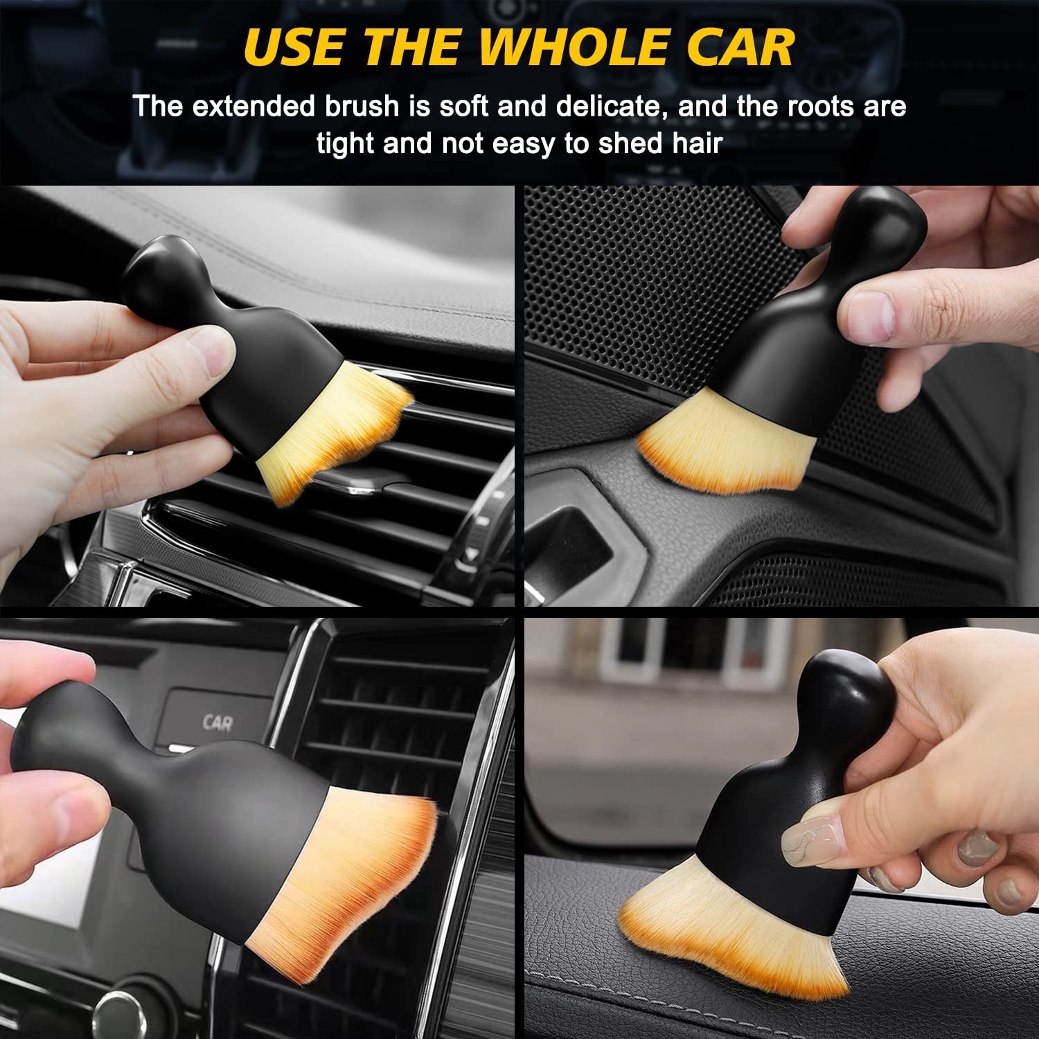 Autobrush Ultra Soft Car Interior Dust Cleaner Brush | BUY 1 GET 1 FREE (2PCS)