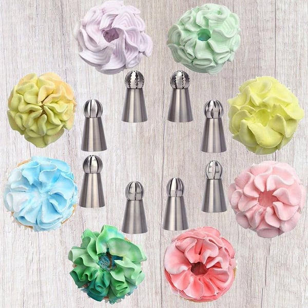 Piperfect Cake Decor Piping Tips Set of 9 PCS