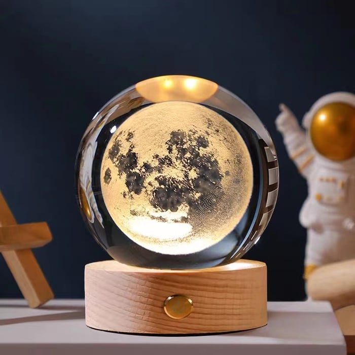 Luminous™ - 3D glowing crystal globe - a night light like no other! [Last day discount]