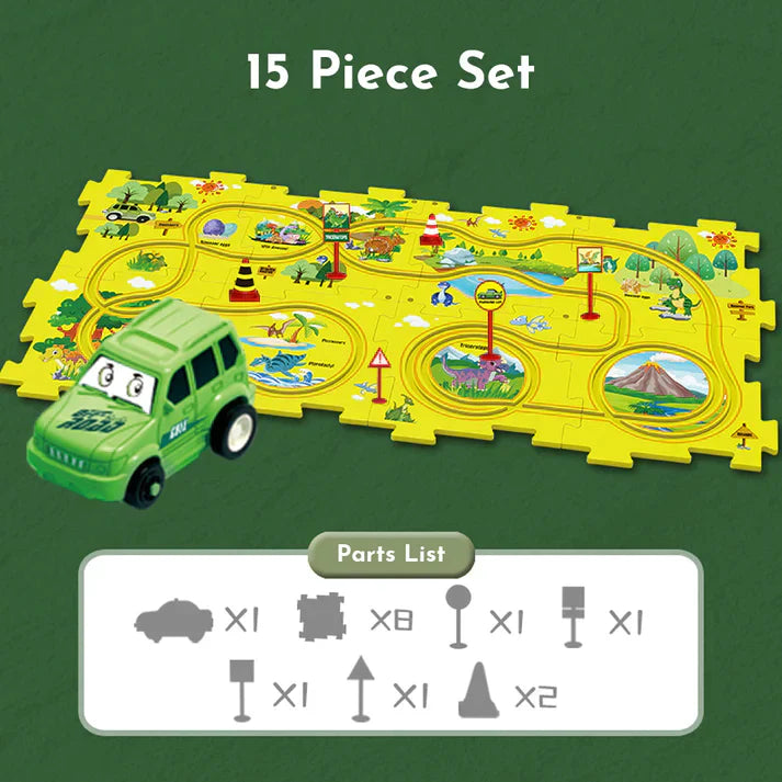 PuzzleRacer™ - Children's track set for cars [Last day discount]