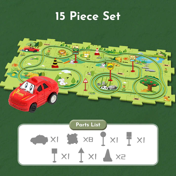 PuzzleRacer™ - Children's track set for cars [Last day discount]