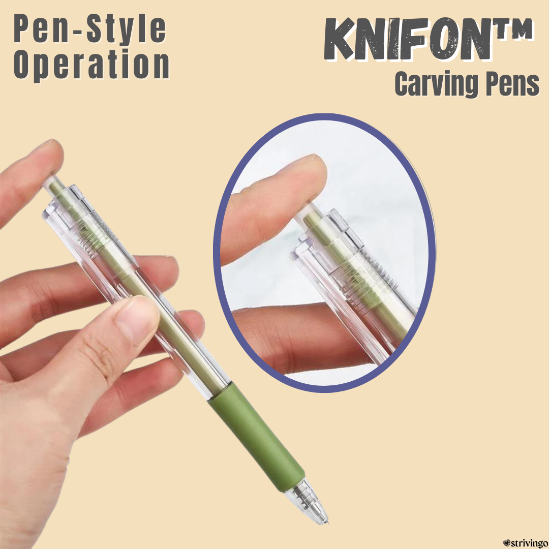 FINAL DAY 50% OFF! Knifon™ Magic Carving Pens Set Of 5 | Five Bonus Blades Included!