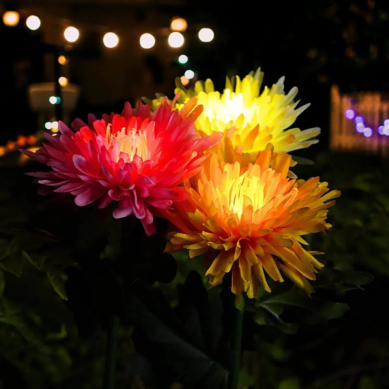 SolarGlow™ - Chrysanthemum solar garden plug LED [last day discount]