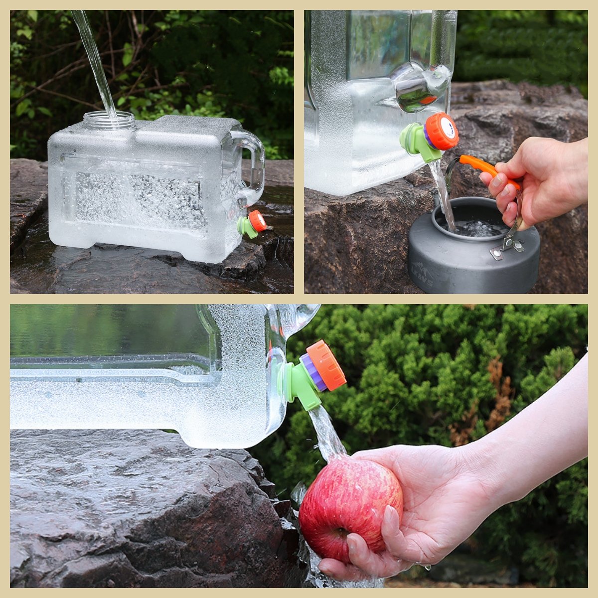 Tankea Portable Outdoor Water Container with Faucet