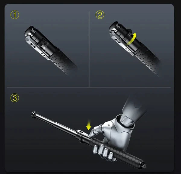 GuardianStrike™ - Improved automatically retractable self-defense bar [Last day discount]