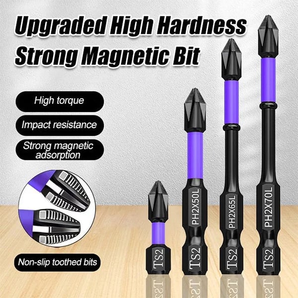 Torqit™ Upgraded High Hardness And Strong Magnetic Bit | Set of 6