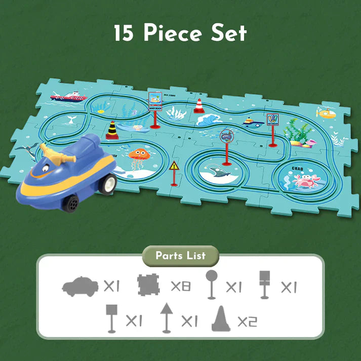 PuzzleRacer™ - Children's track set for cars [Last day discount]