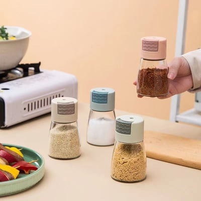 Shakeez Adjustable Push-Type Salt and Pepper Dispensers | BUY 1 GET 1 FREE (2PCS)