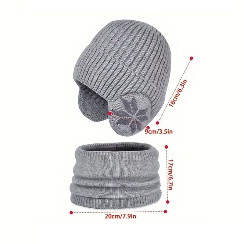 Heatedbeanie™ - Winter Beanie Hat Scarf Sets Warm Knit Hat