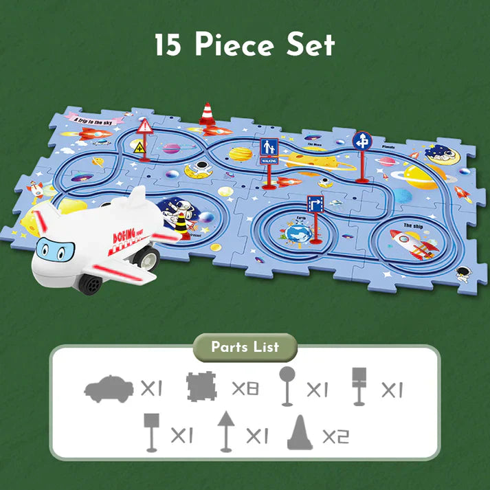 PuzzleRacer™ - Children's track set for cars [Last day discount]