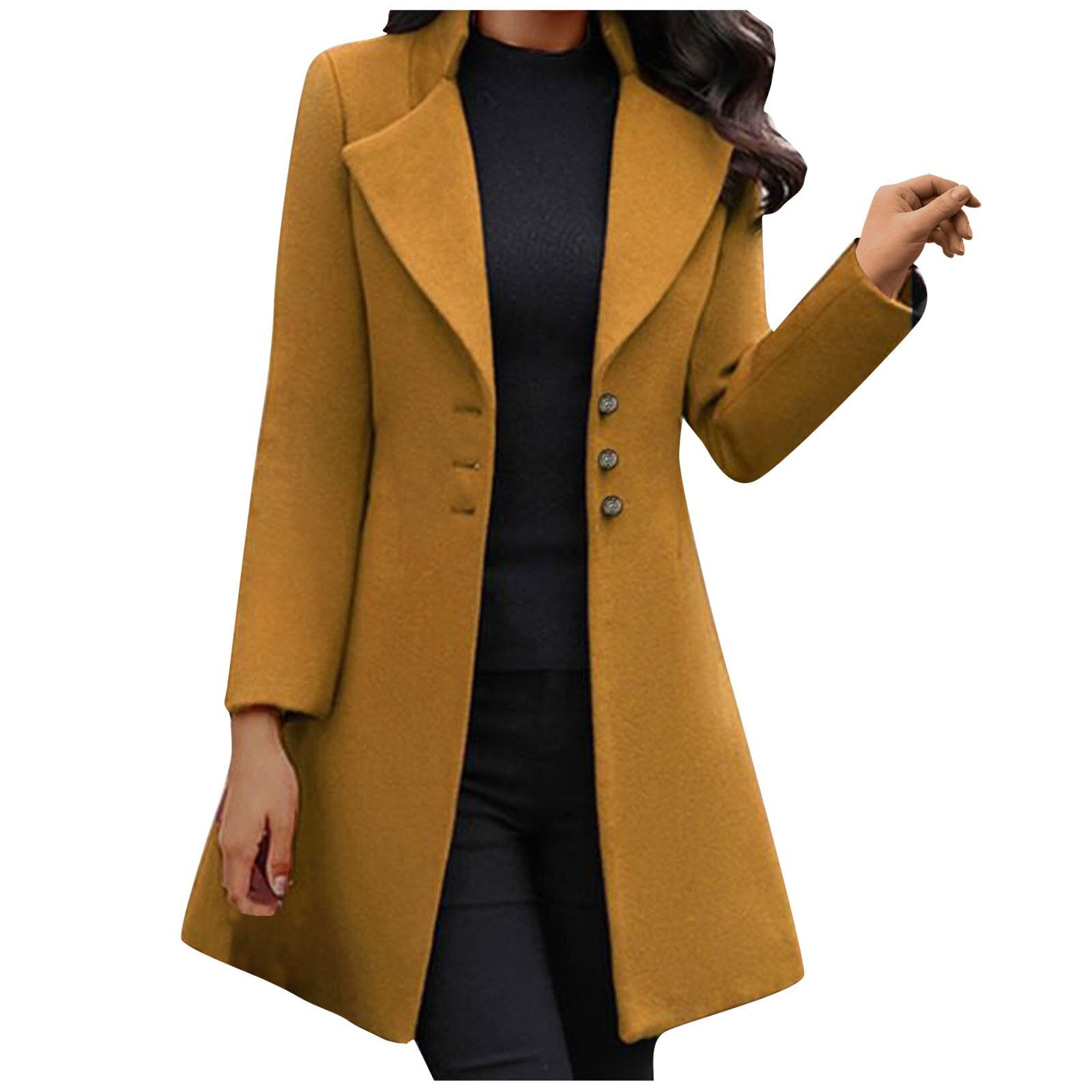 (50% off) Zephyrine™ - Italian long sleeve wool coat [last day discount]