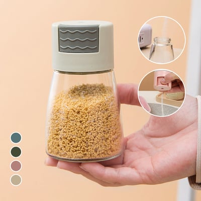 Shakeez Adjustable Push-Type Salt and Pepper Dispensers | BUY 1 GET 1 FREE (2PCS)