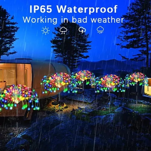 Luminique™ Waterproof Solar Garden Fireworks Lamp | BUY 1 GET 1  FREE (2PCS)