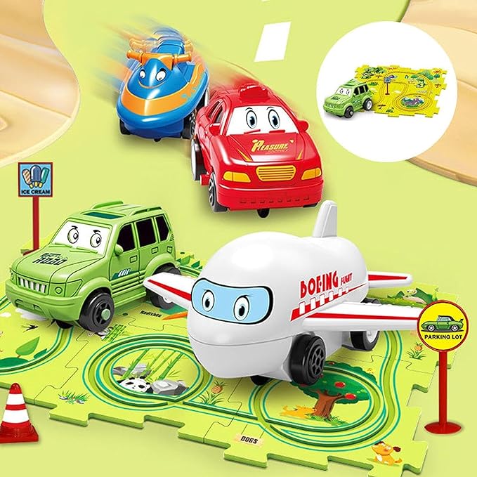 PuzzleRacer™ - Children's track set for cars [Last day discount]