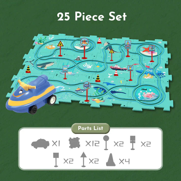 PuzzleRacer™ - Children's track set for cars [Last day discount]