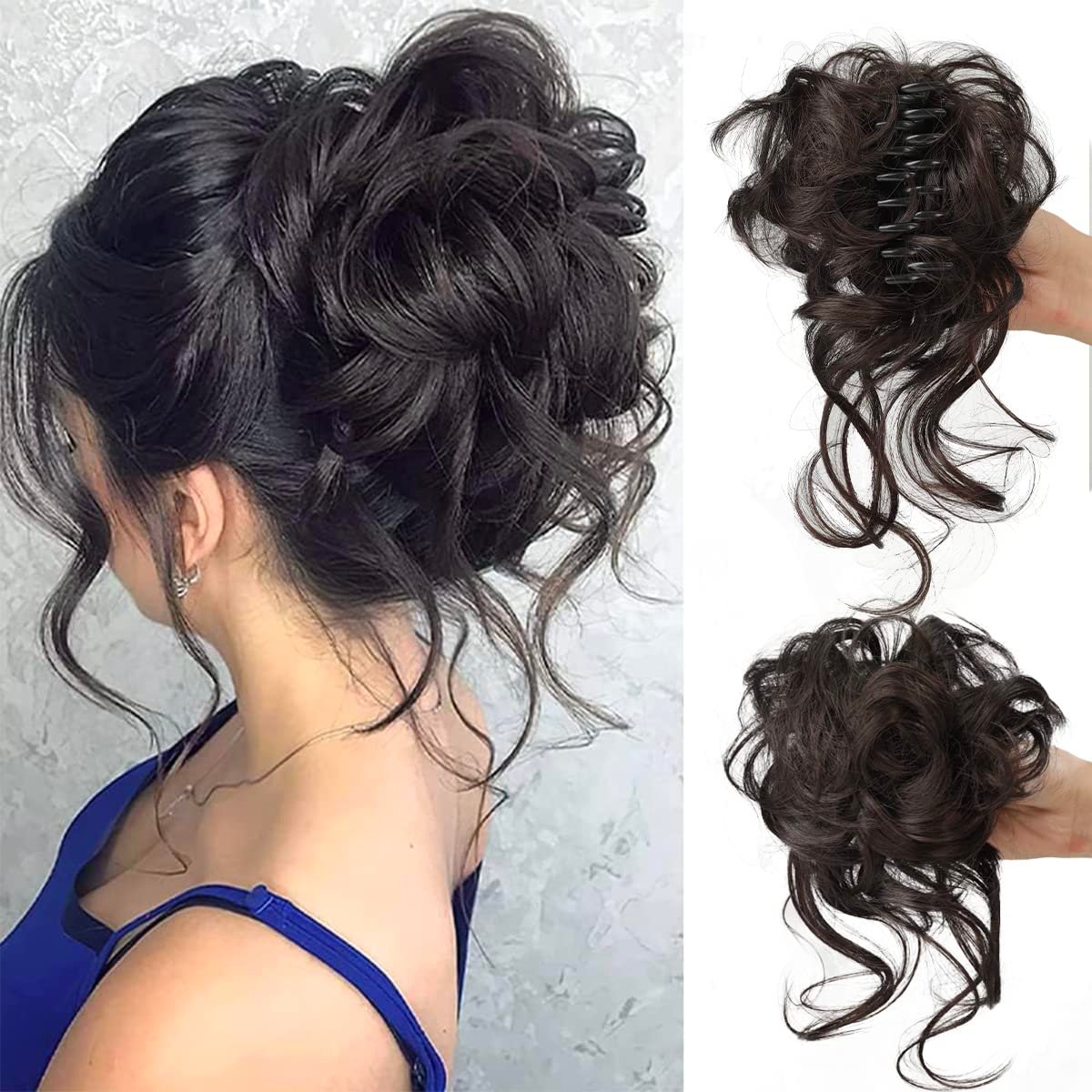 Loopybun - Clip-in Curly Hair Bun Piece