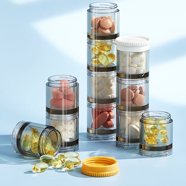 VITAQ™ Portable High Capacity Weekly Pill Box