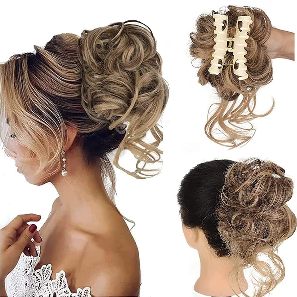 Loopybun - Clip-in Curly Hair Bun Piece