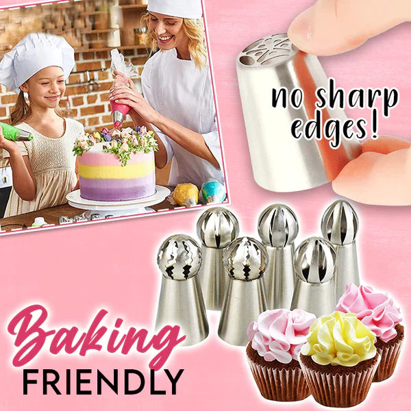 50% OFF TODAY! BeautyBake™ Cake Decor Piping Tips | Set of 12 Incl. FREE Piping Bag