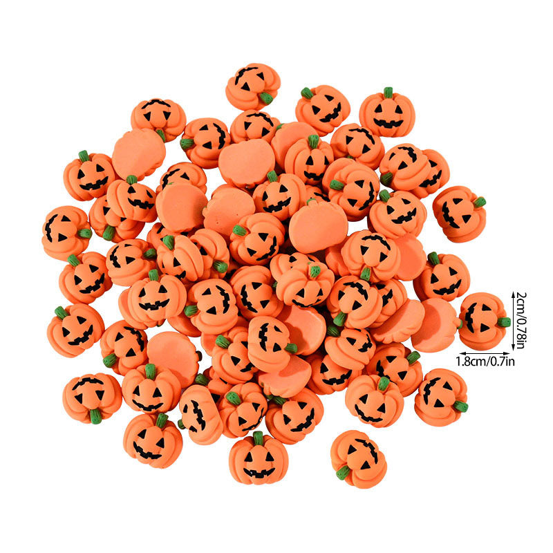 Minkin 20pc Resin Flat-Backed Mini Halloween Pumpkin Miniatures