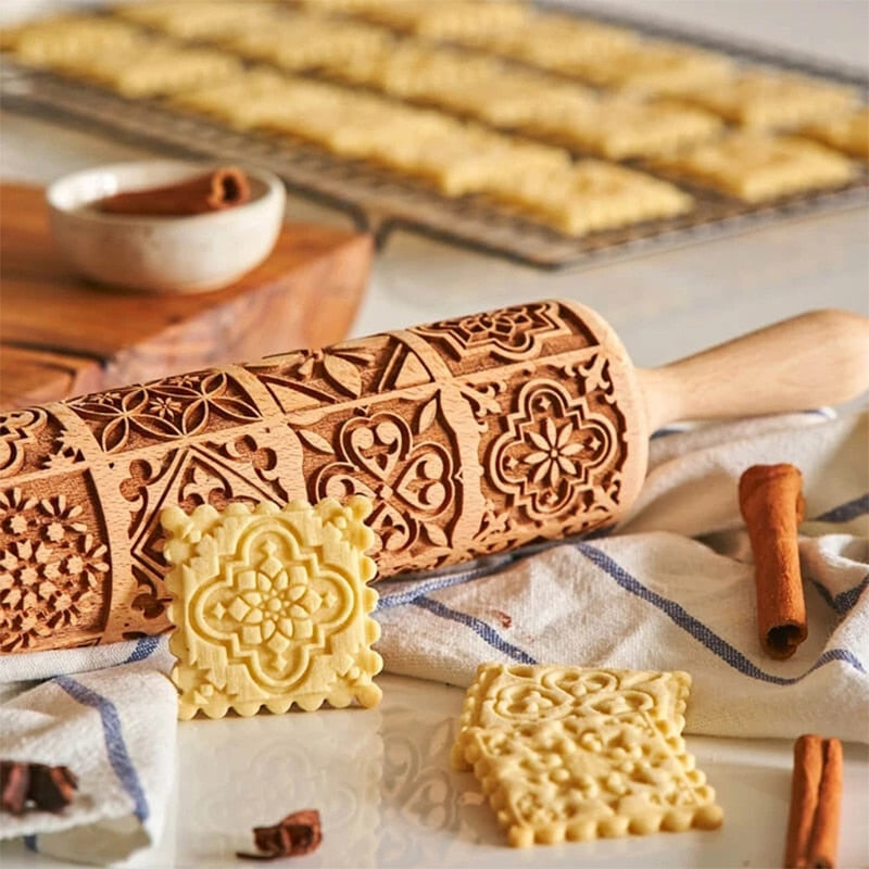 Christmas™ | Decorated Rolling Pin [Last Day Discount]