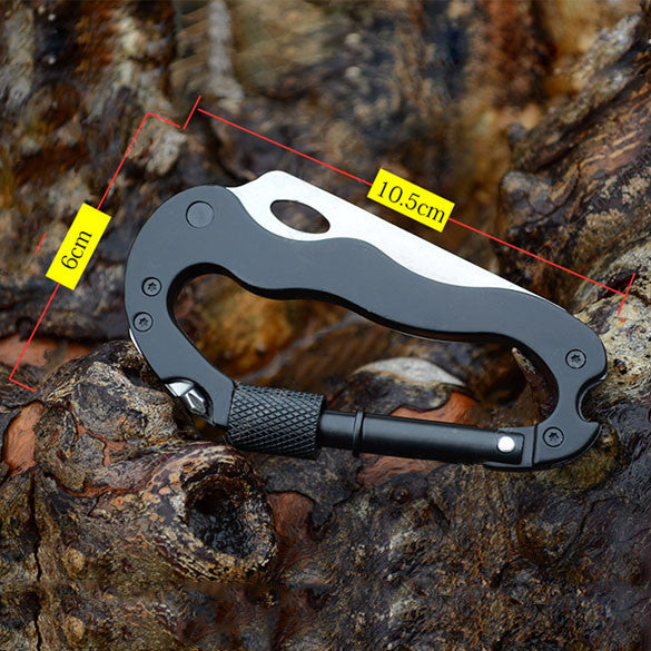 Outdoor Multi-function 5 in 1 Carabiner Tool