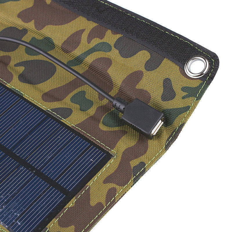 Foldable 7W Solar Charger for Backpacks