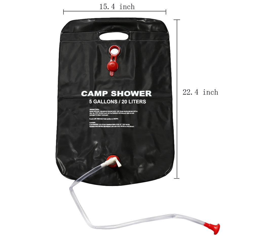 Outdoors Solar Portable Heated Shower Bag.