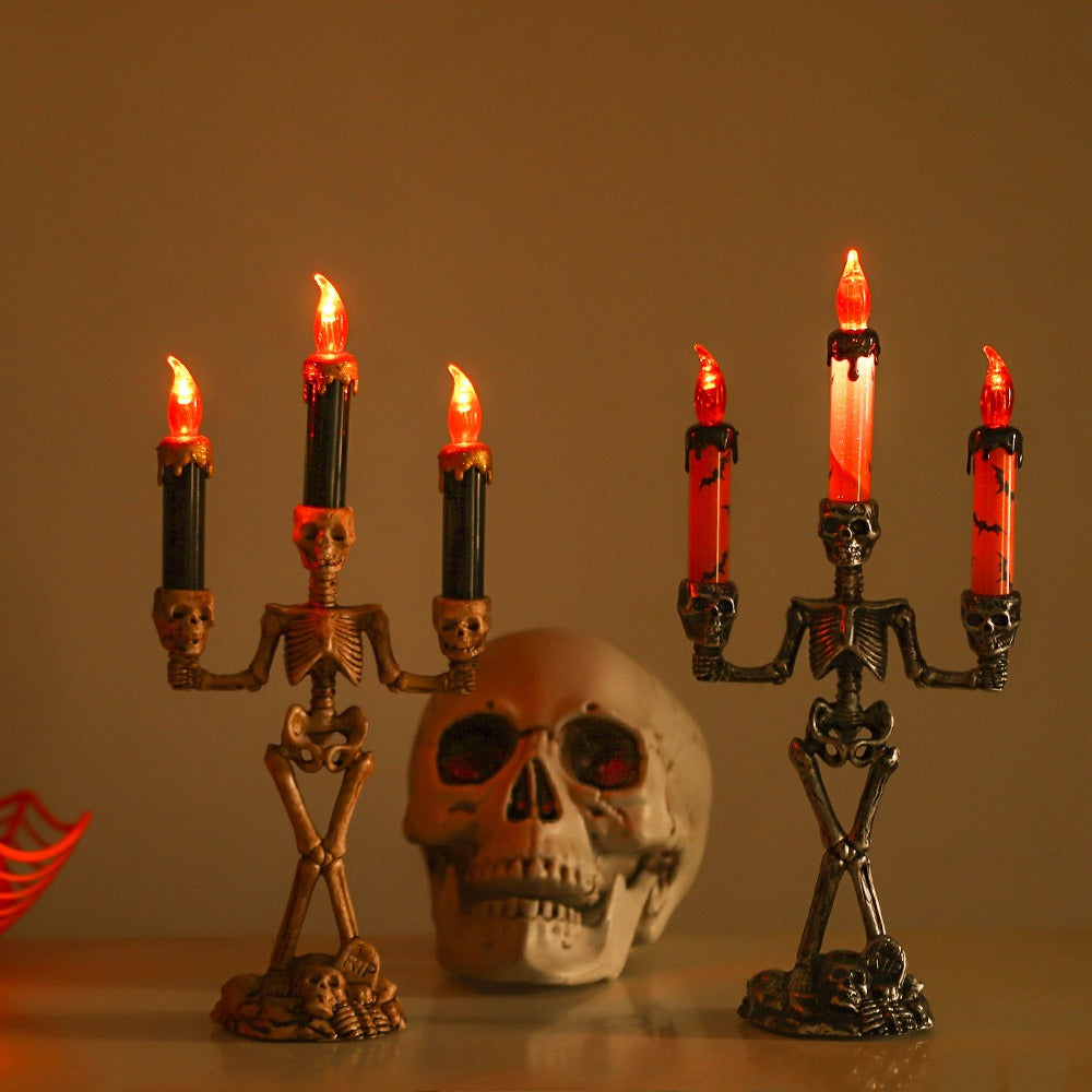 Skellight Halloween Skeleton Candlestick with LED Lights | BUY 1 GET 1 FREE (2PCS)