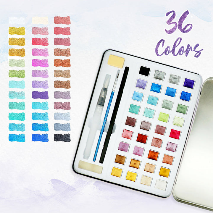 Metallic Water Paint - Set | 12 or 36 Colors