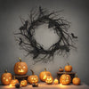 Haunlit™ Halloween Wreath With Red LED Lights