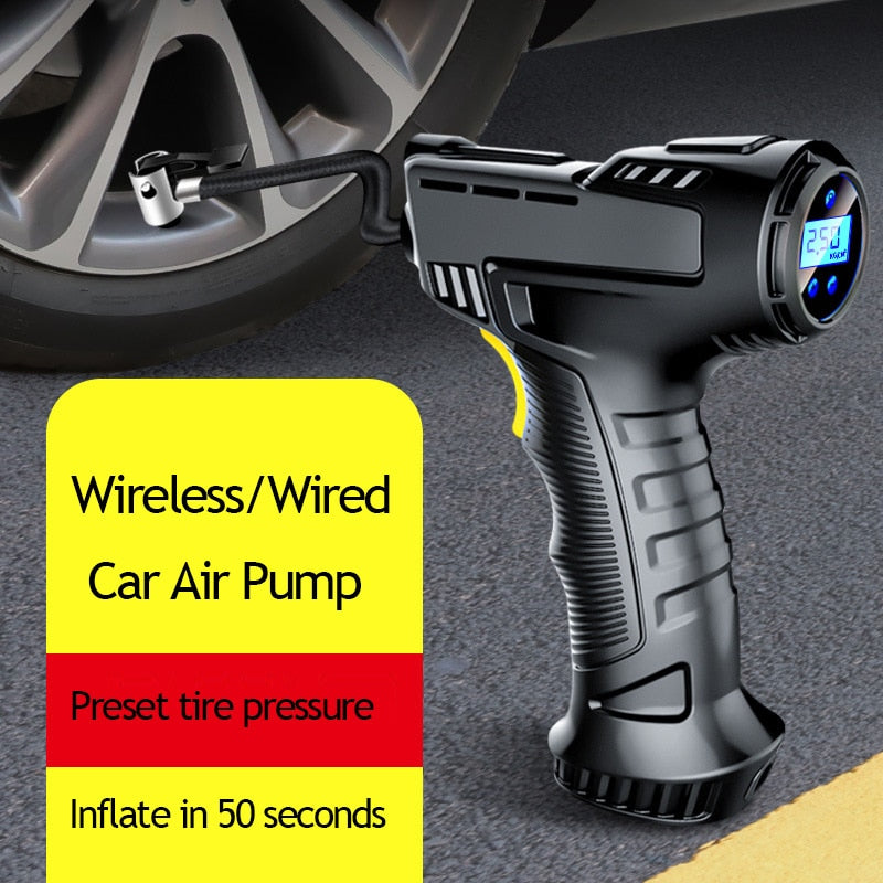 Cordless car air compressor