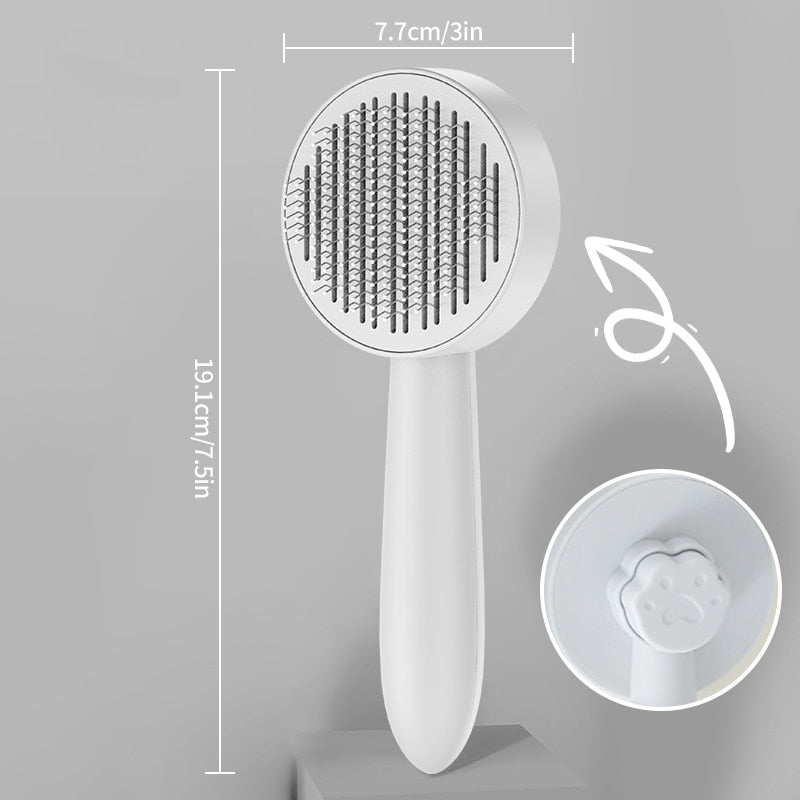 One-click hairbrush/remover for pets