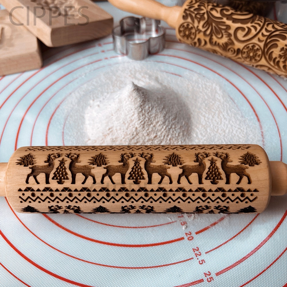 Christmas™ | Decorated Rolling Pin [Last Day Discount]