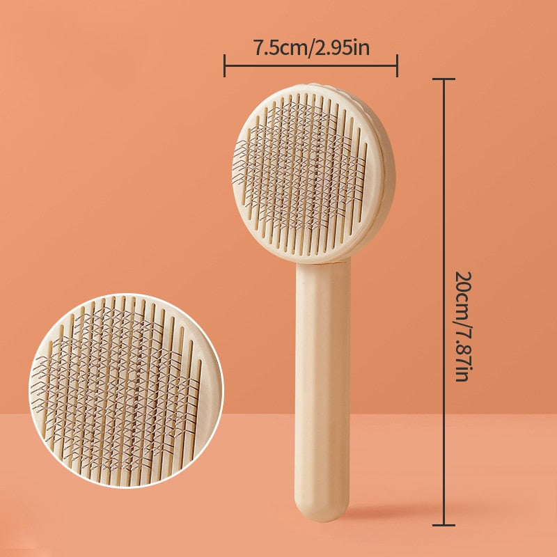 One-click hairbrush/remover for pets