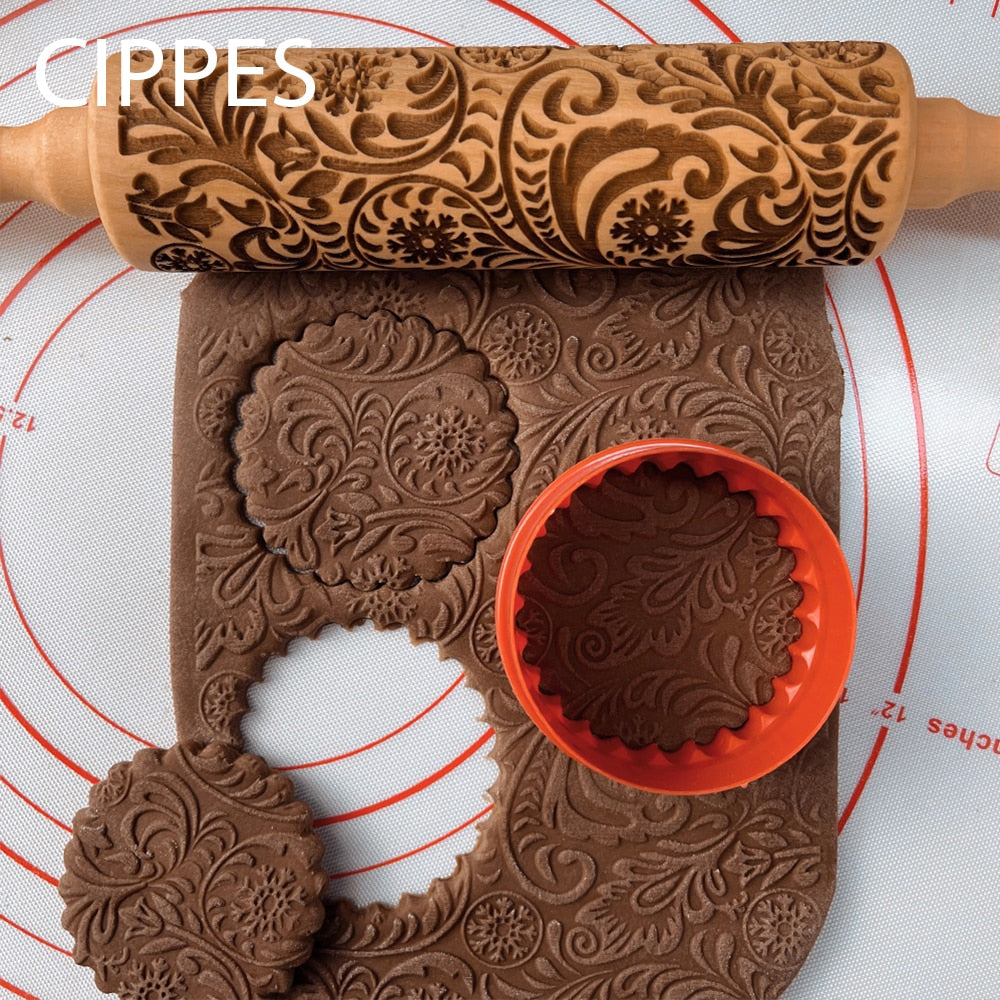 Christmas™ | Decorated Rolling Pin [Last Day Discount]