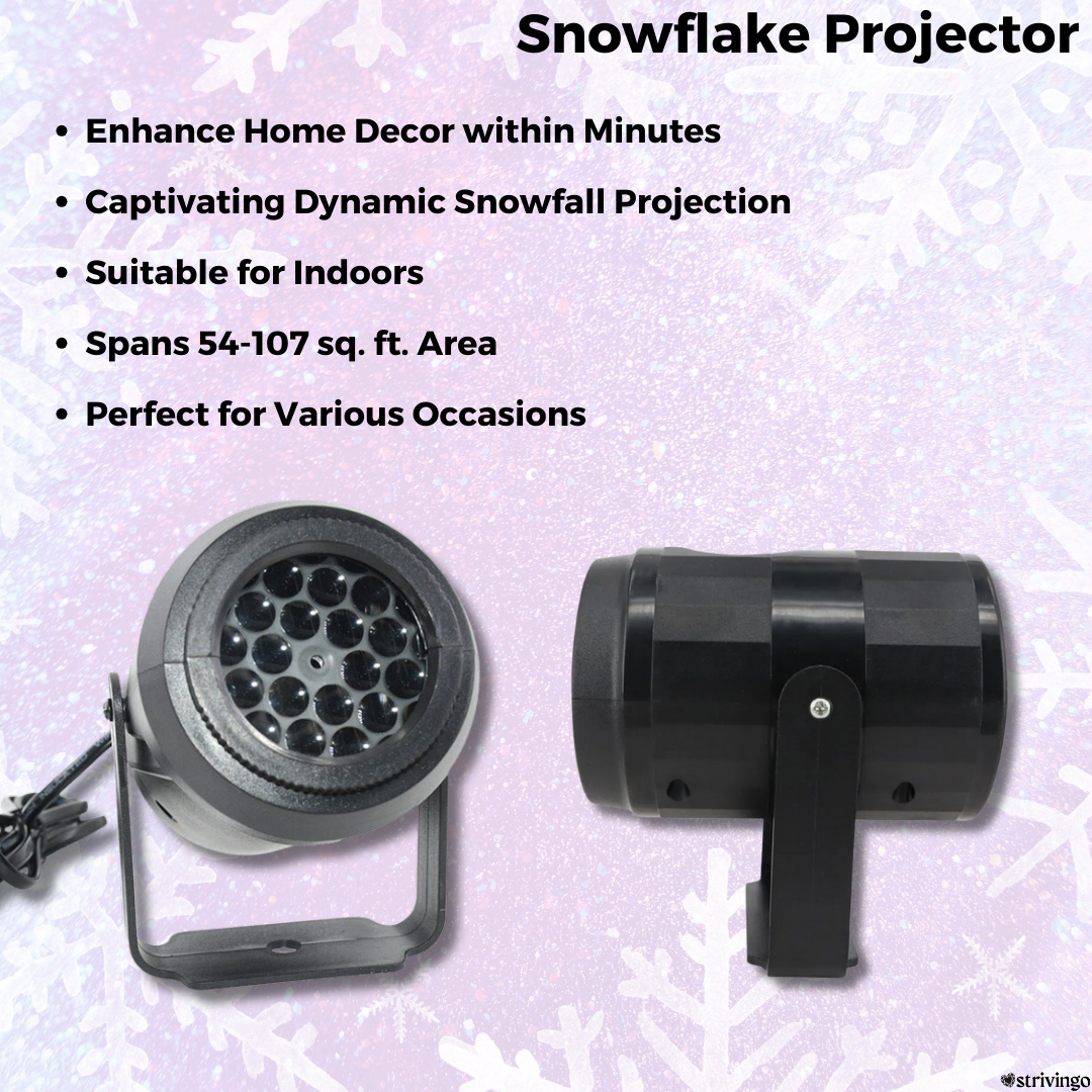 Snowflake Projector | The most original Christmas decoration without effort