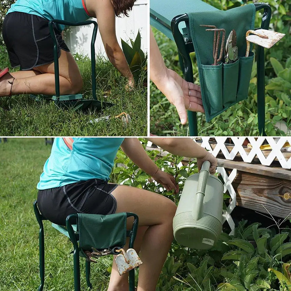 GardenBliss™ - the ultimate 2-in-1 kneeling bench with high comfort and tool pockets! [Last day discount]