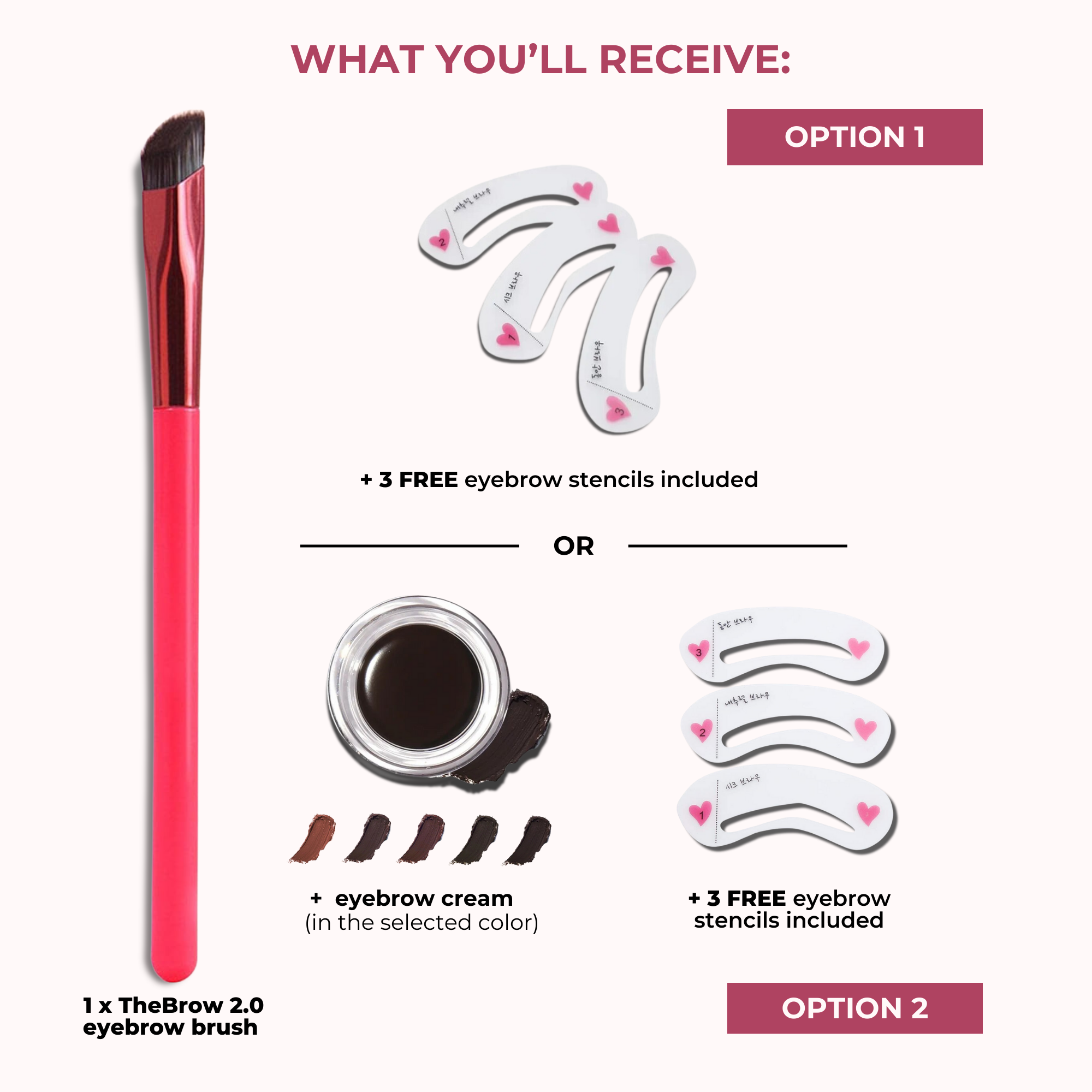 50% OFF FOR THIS WEEK ONLY! TheBrow 2.0 Eyebrow Brush incl. FREE Stencils