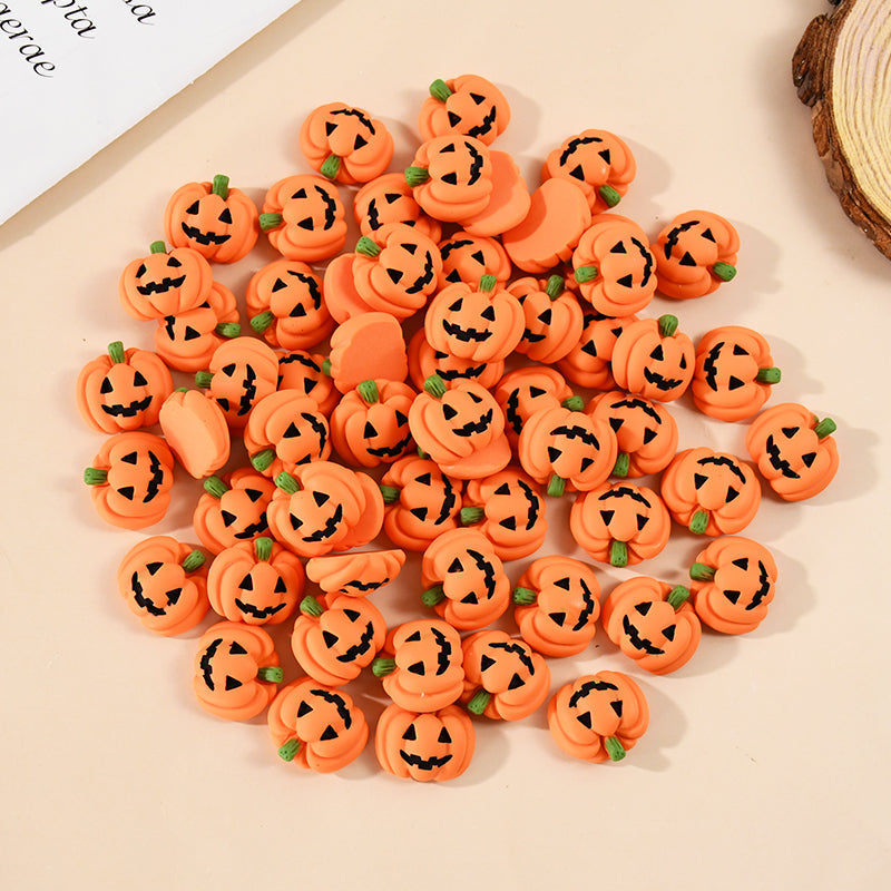 Minkin 20pc Resin Flat-Backed Mini Halloween Pumpkin Miniatures