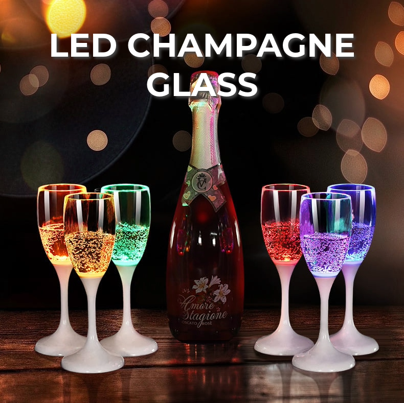 LED Champagne Glass | Light Up Your Celebrations with a Sparkling Touch!