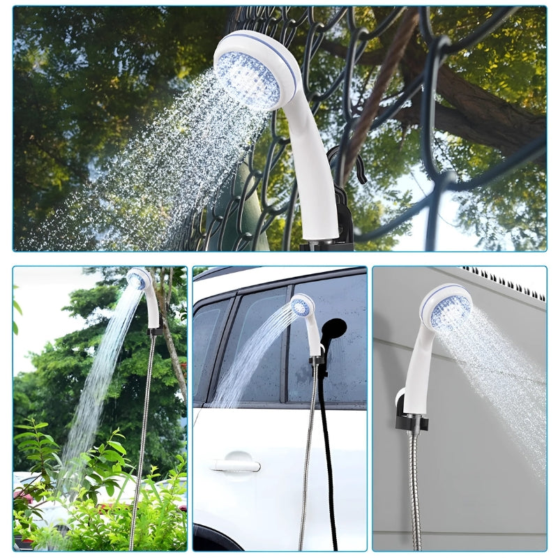 OutdoorShower™ - Portable camping shower set with USB charging station [Last day discount]