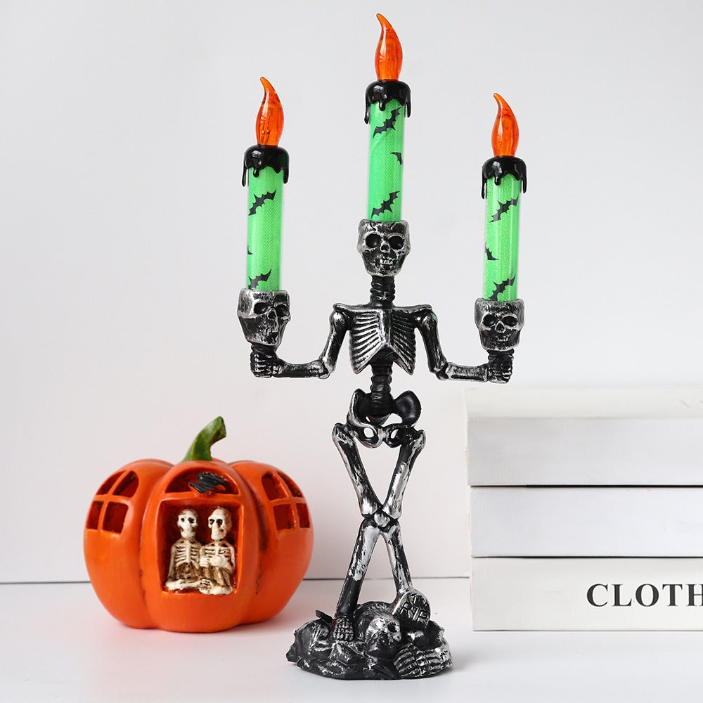 Skellight Halloween Skeleton Candlestick with LED Lights | BUY 1 GET 1 FREE (2PCS)