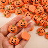 Minkin 20pc Resin Flat-Backed Mini Halloween Pumpkin Miniatures