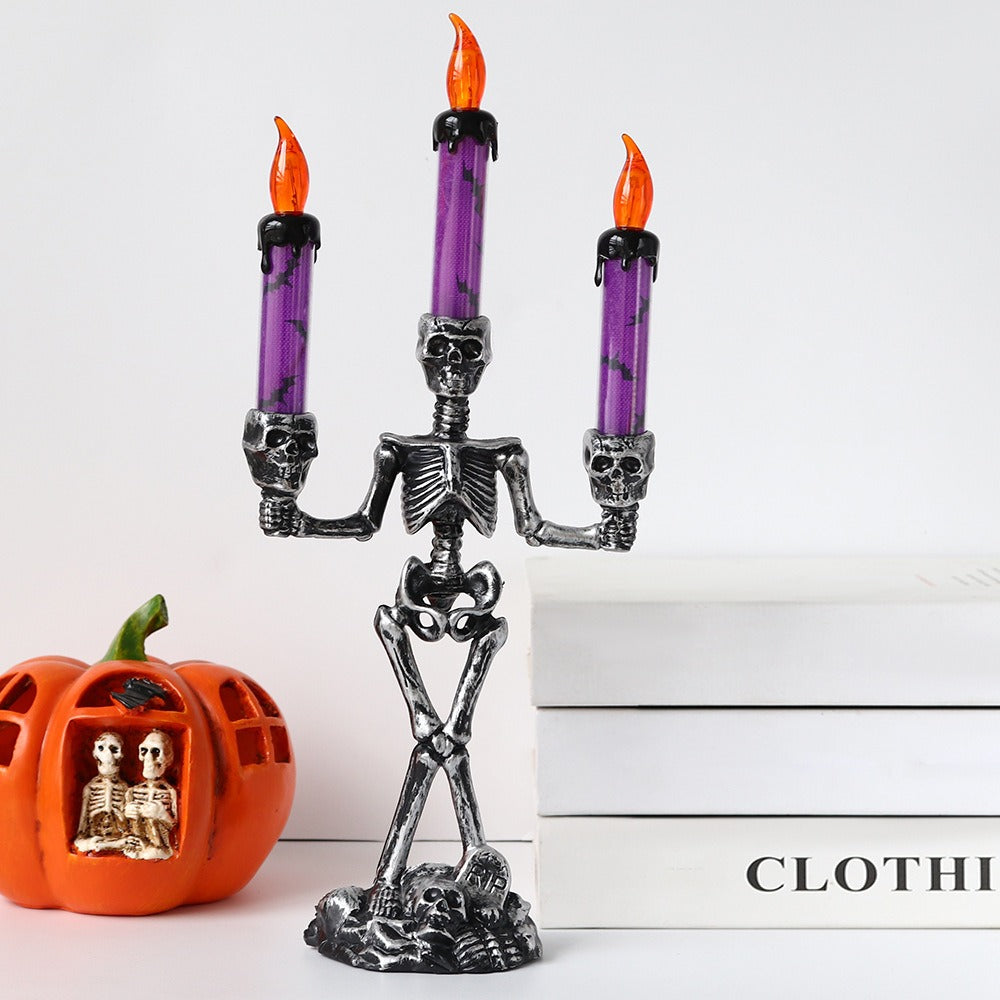 Skellight Halloween Skeleton Candlestick with LED Lights | BUY 1 GET 1 FREE (2PCS)