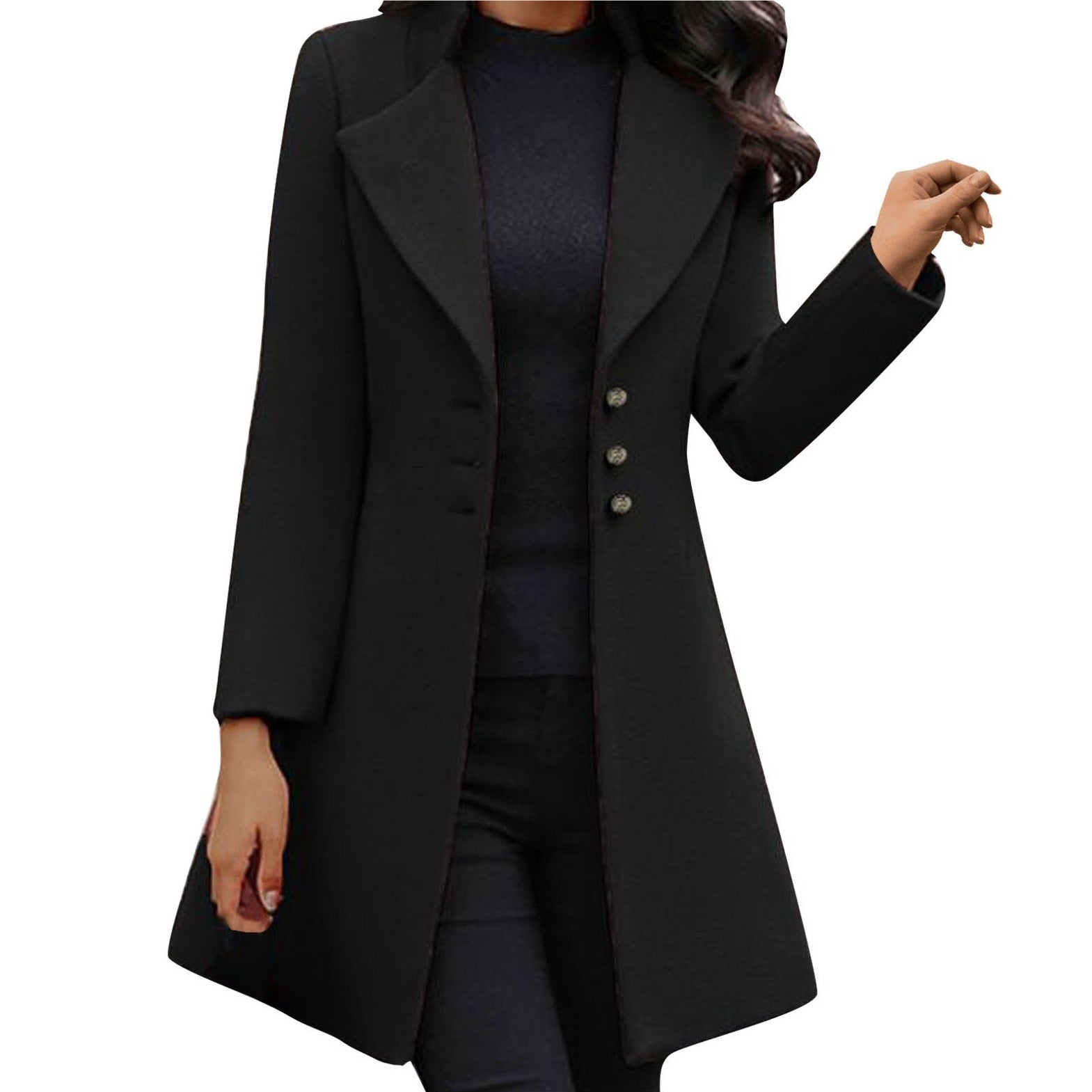 (50% off) Zephyrine™ - Italian long sleeve wool coat [last day discount]