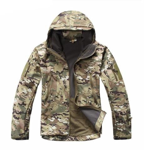 Waterproof Soft Shell Camo Jacket + Pants