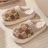 LuxSoft - Fashion plaid slipper flip flop for women and men