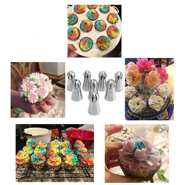 Piperfect Cake Decor Piping Tips Set of 9 PCS