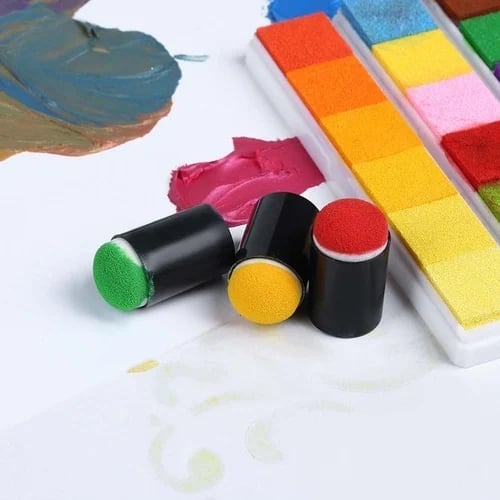 50% OFF | Colourix™ DIY Sponge Finger Painting Kit - 20 Colors Included